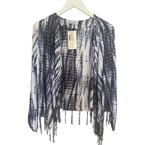 Lucy Love Tie Dye Open Front Cardigan